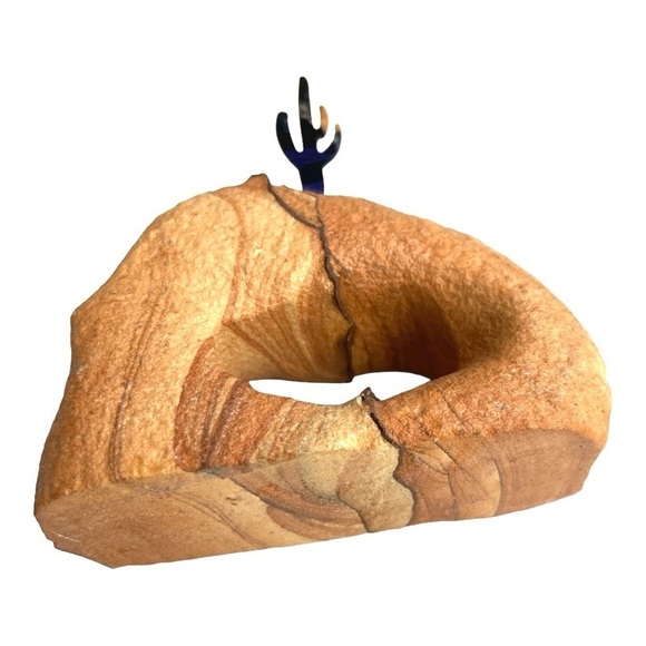 Sandstone Rock Art with Cactus plant - Picture 6 of 8